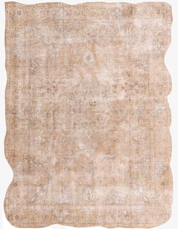 9' 6 x 12' 10 Hand Knotted Ultra Vintage Persian Wool Rug