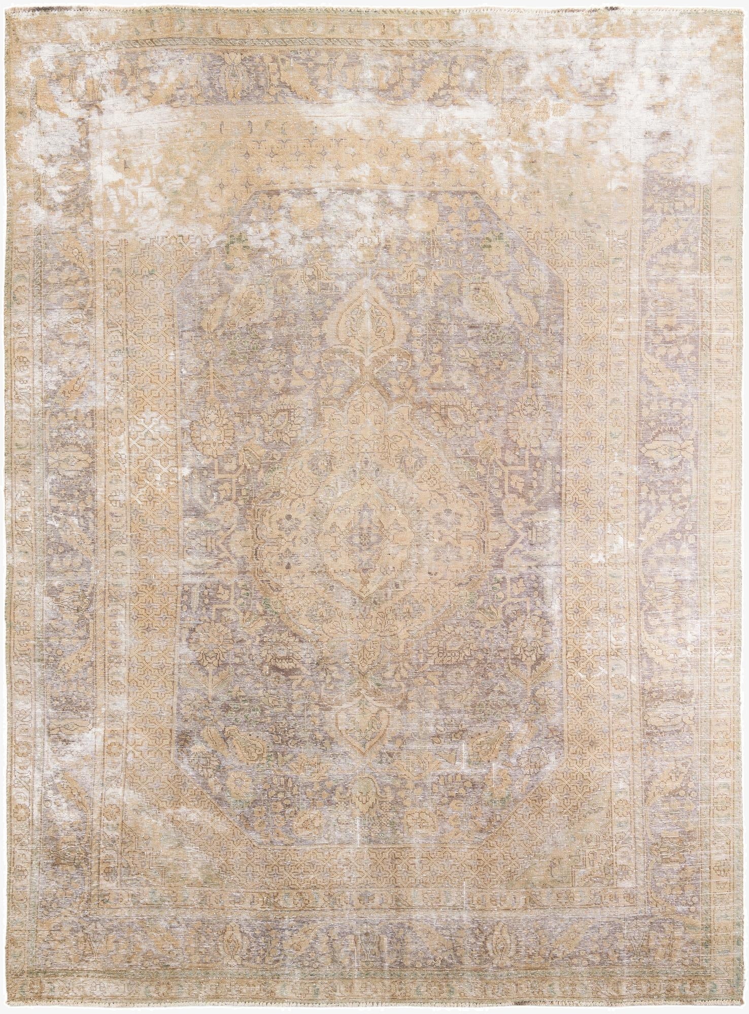 8' x 11'  Hand Knotted Ultra Vintage Persian Wool Rug