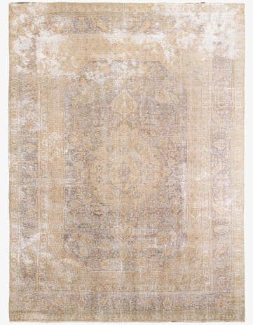 8' x 11' Hand Knotted Ultra Vintage Persian Wool Rug