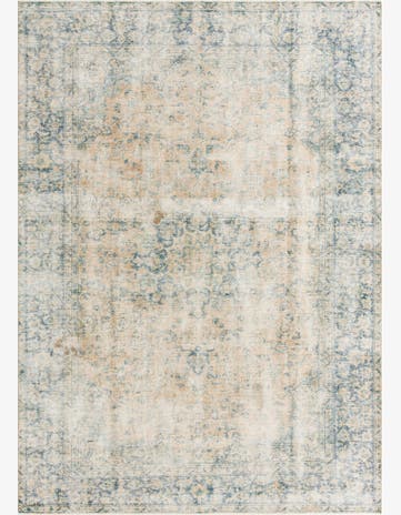 7' 8 x 10' 9 Hand Knotted Ultra Vintage Persian Wool Rug