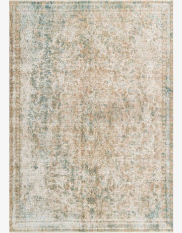 6' 9 x 10' Hand Knotted Ultra Vintage Persian Wool Rug