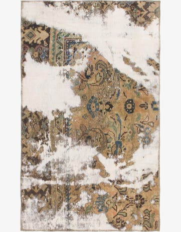 3' x 5' 2 Hand Knotted Ultra Vintage Persian Wool Rug