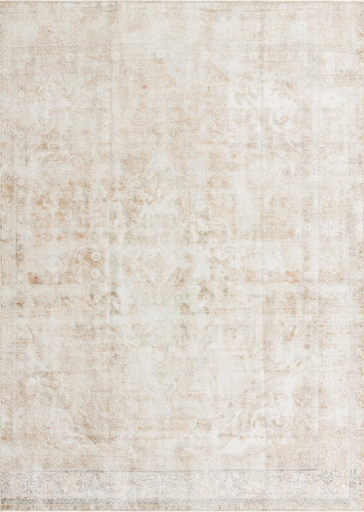 9' 1 x 12' 10  Hand Knotted Ultra Vintage Persian Wool Rug