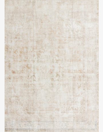 9' 1 x 12' 10 Hand Knotted Ultra Vintage Persian Wool Rug