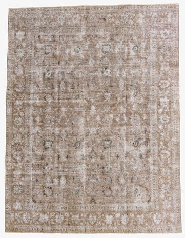 9' 5 x 12' 5 Hand Knotted Ultra Vintage Persian Wool Rug