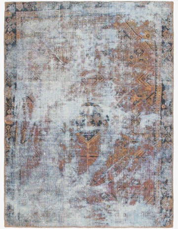 4' x 5' 6 Hand Knotted Ultra Vintage Persian Wool Rug