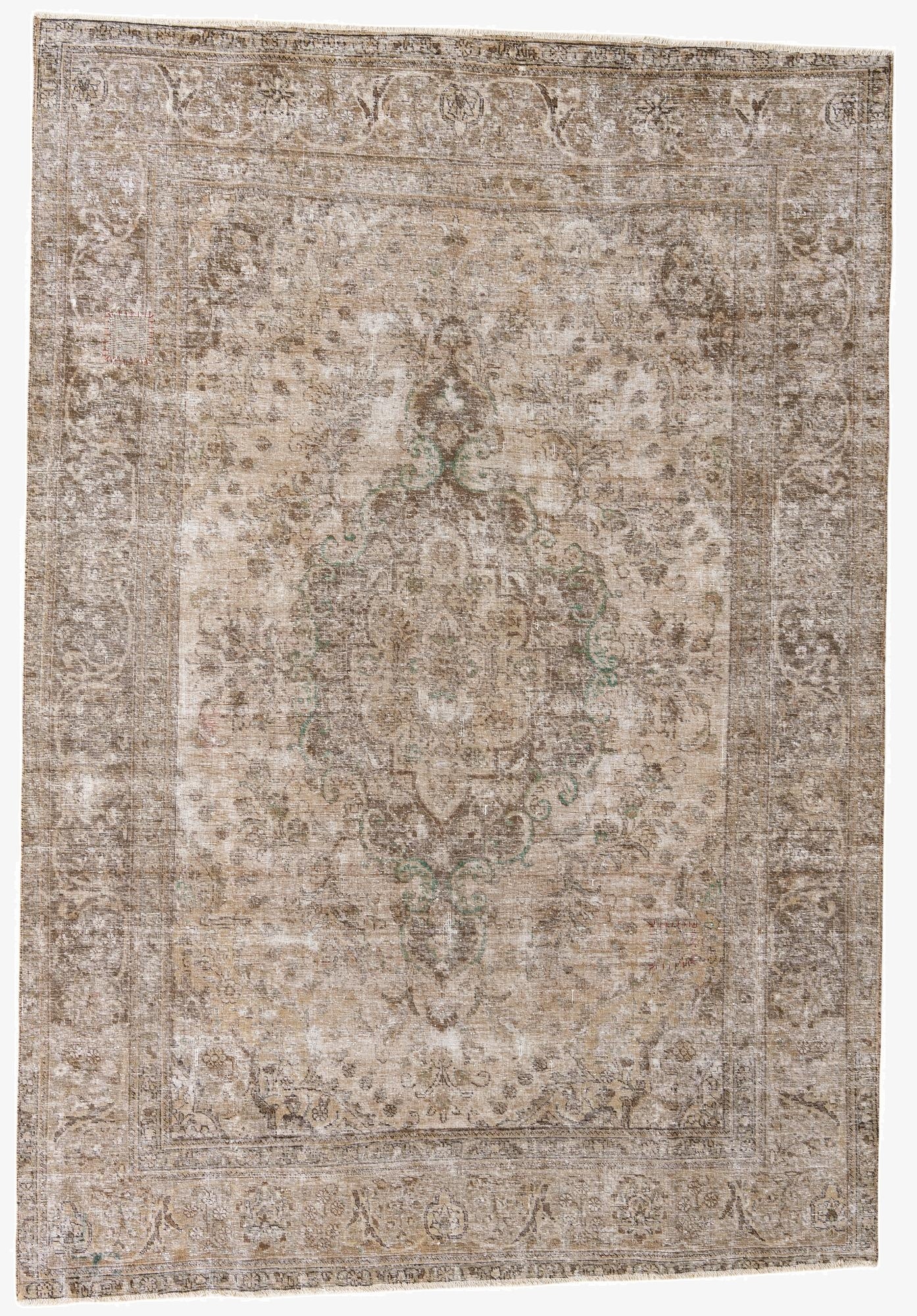 7' 9 x 11' 3  Hand Knotted Ultra Vintage Persian Wool Rug