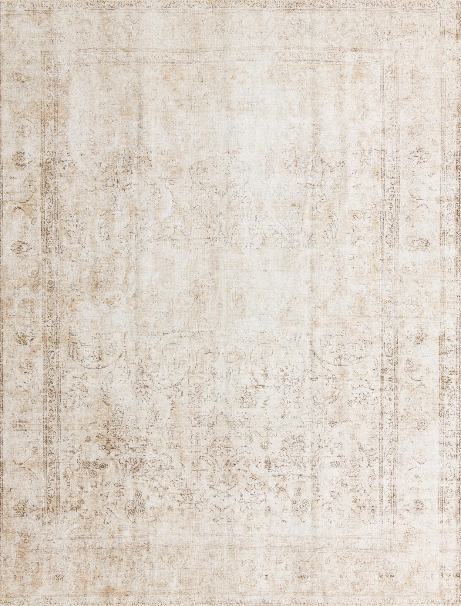 Primary image 9' 8 x 13'  Hand Knotted Ultra Vintage Persian Wool Rug