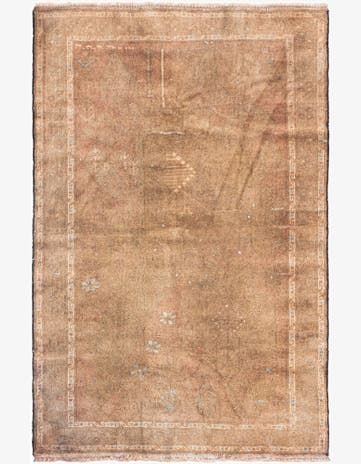 2' 9 x 4' 4 Hand Knotted Ultra Vintage Persian Wool Rug