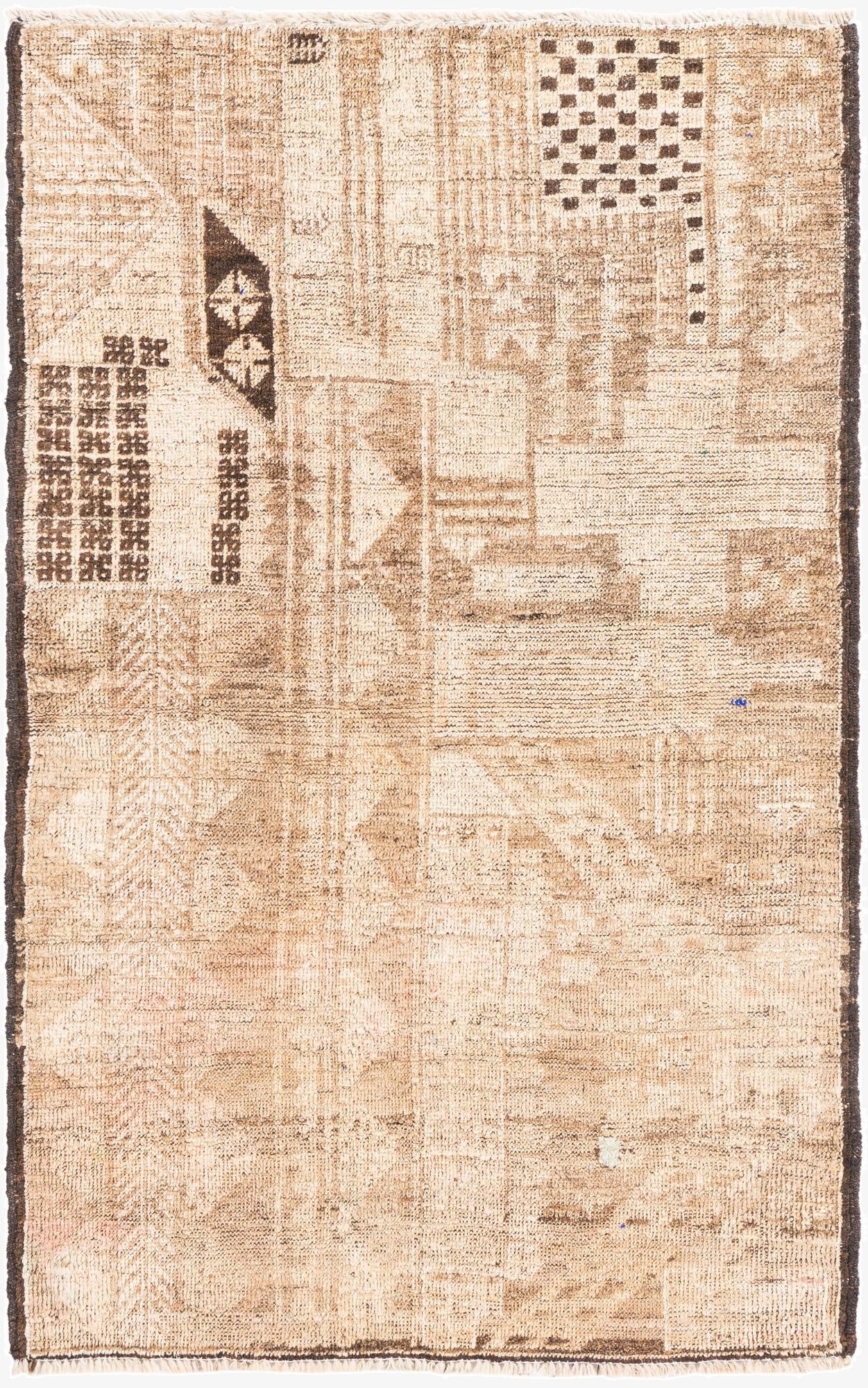 2' 10 x 4' 6  Hand Knotted Ultra Vintage Persian Wool Rug