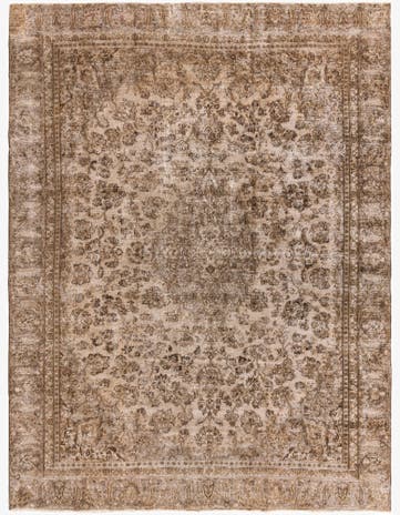 9' x 11' 9 Hand Knotted Ultra Vintage Persian Wool Rug