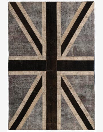 6' 7 x 10' Hand Knotted Ultra Vintage Persian Wool Rug