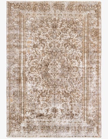 6' 2 x 8' 10 Hand Knotted Ultra Vintage Persian Wool Rug