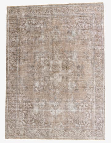 9' 4 x 12' 8 Hand Knotted Ultra Vintage Persian Wool Rug
