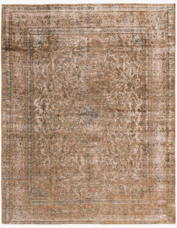9' 8 x 12' 3 Hand Knotted Ultra Vintage Persian Wool Rug