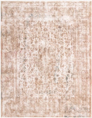 9' 9 x 12' 5 Hand Knotted Ultra Vintage Persian Wool Rug