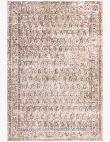 7' x 10' 3 Hand Knotted Ultra Vintage Persian Wool Rug