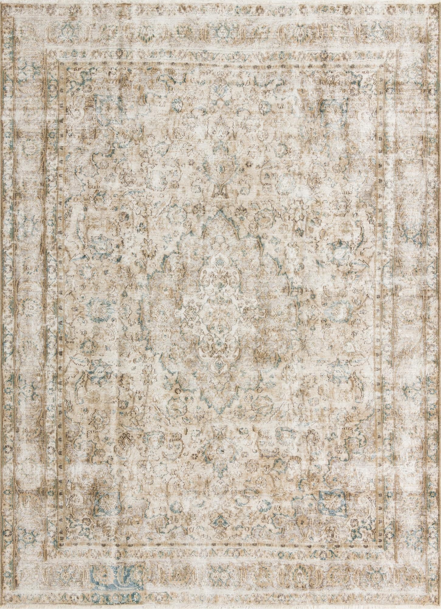 9' 2 x 12' 3  Hand Knotted Ultra Vintage Persian Wool Rug