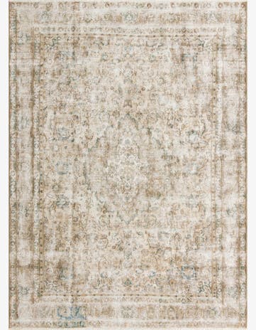 9' 2 x 12' 3 Hand Knotted Ultra Vintage Persian Wool Rug