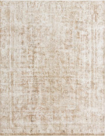 8' 10 x 11' 5 Hand Knotted Ultra Vintage Persian Wool Rug