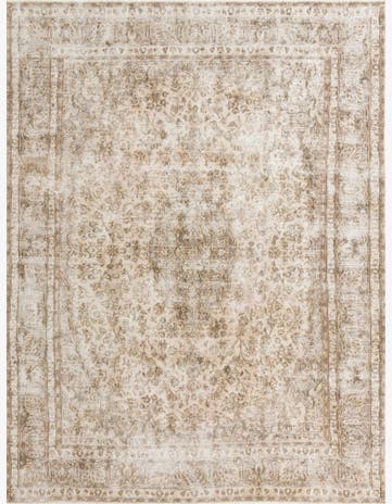 9' 4 x 12' 9 Hand Knotted Ultra Vintage Persian Wool Rug