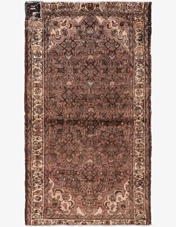 3' 7 x 6' 5 Hand Knotted Ultra Vintage Persian Wool Rug