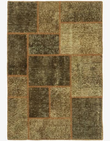 3' x 4' 2 Hand Knotted Ultra Vintage Persian Wool Rug