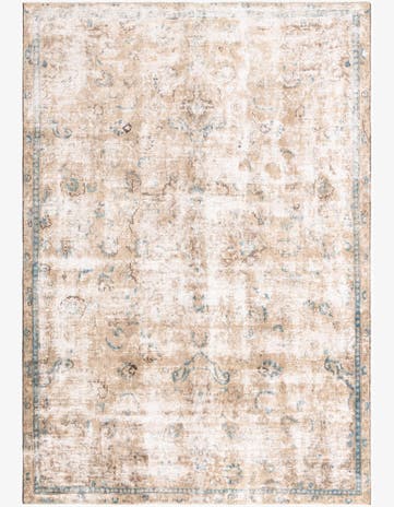 7' x 10' 2 Hand Knotted Ultra Vintage Persian Wool Rug