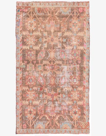 3' 4 x 6' 1 Hand Knotted Ultra Vintage Persian Wool Rug