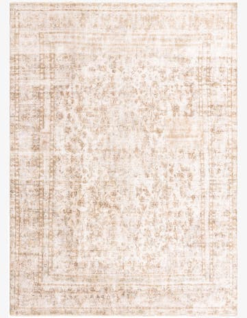 9' 1 x 12' 8 Hand Knotted Ultra Vintage Persian Wool Rug