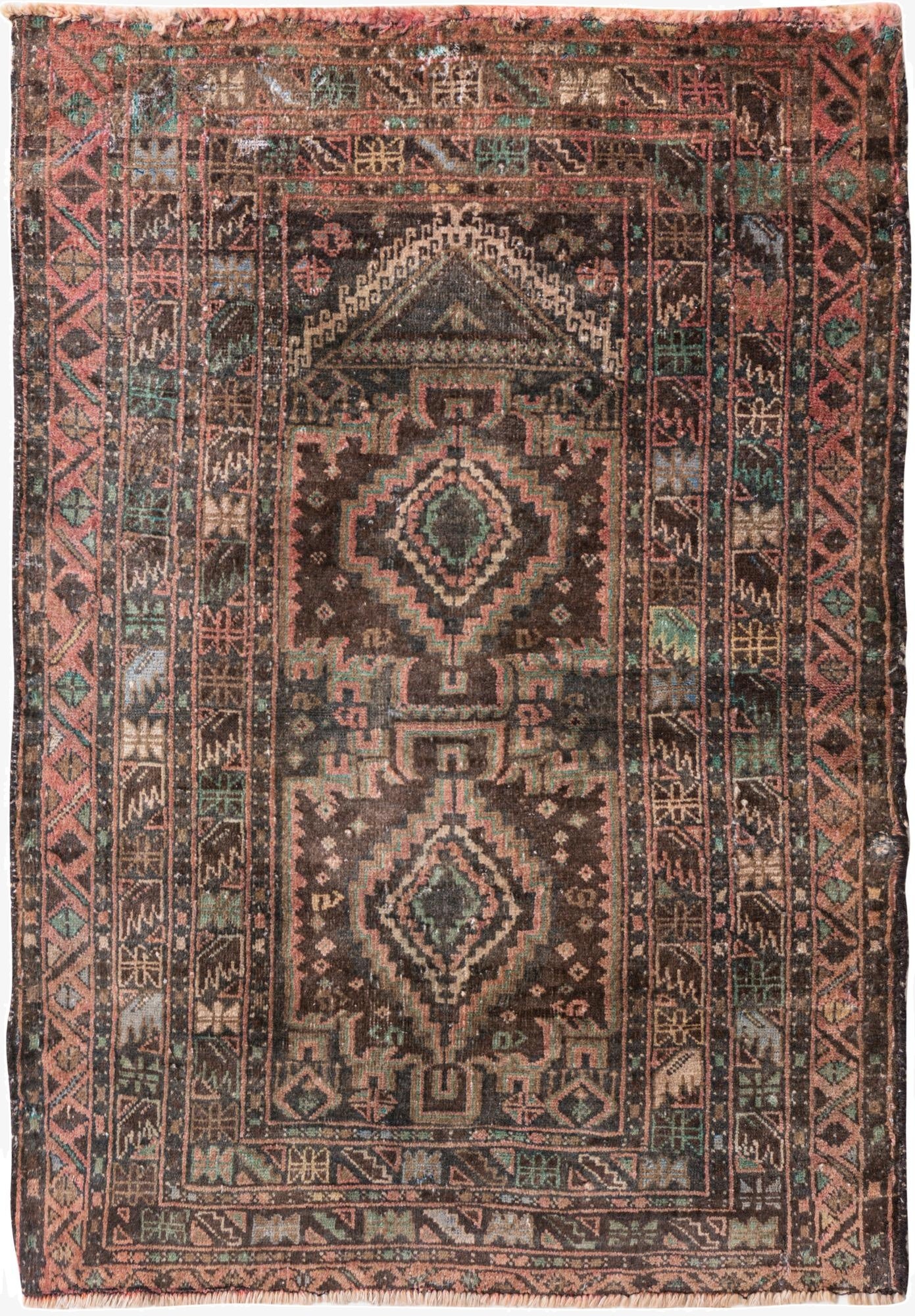 2' 8 x 3' 10  Hand Knotted Ultra Vintage Persian Wool Rug