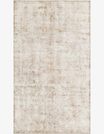 4' 9 x 8' 3 Hand Knotted Ultra Vintage Persian Wool Rug