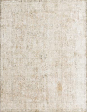 9' 6 x 12' 7 Hand Knotted Ultra Vintage Persian Wool Rug