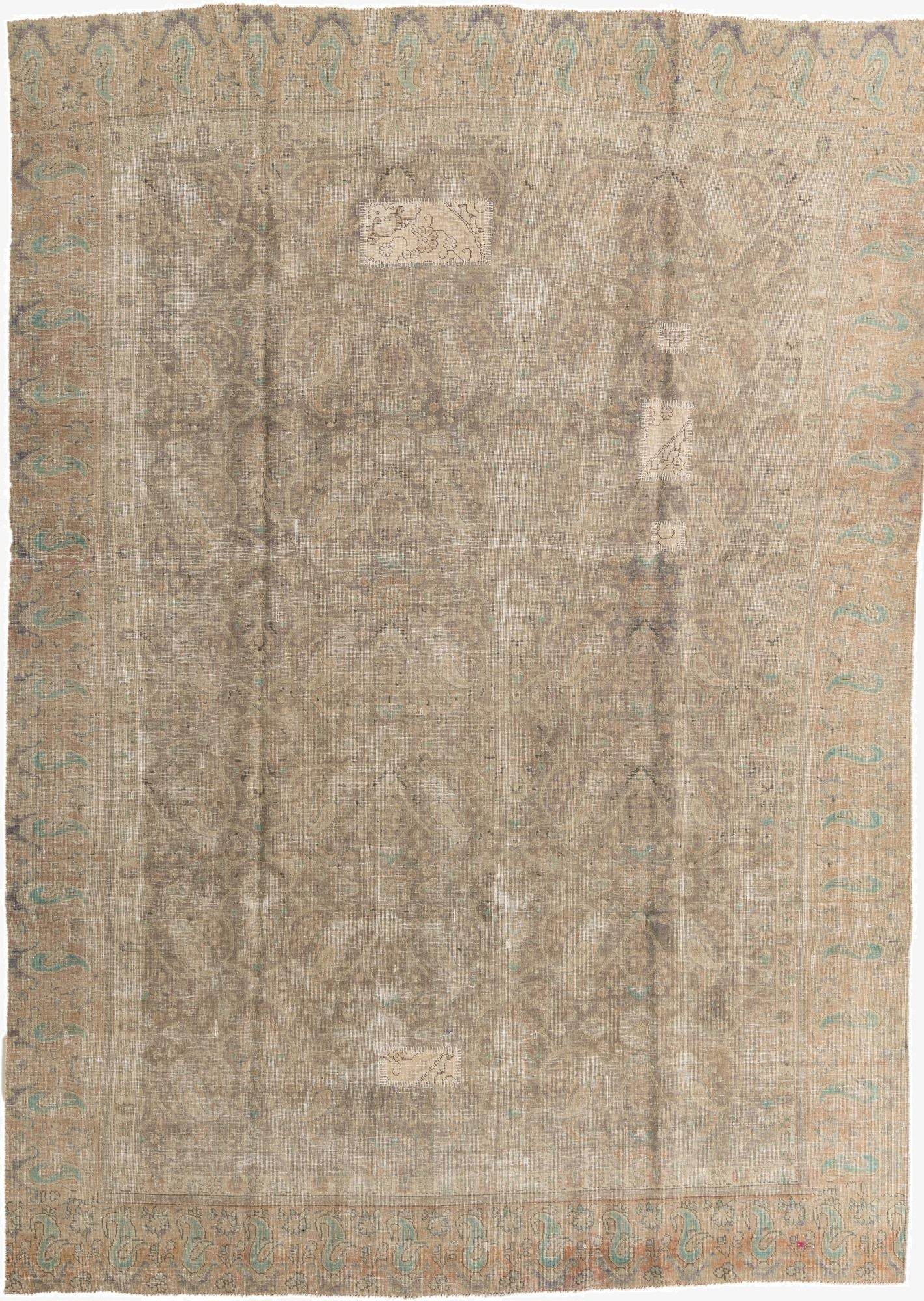 Primary image 9' 7 x 12' 2  Hand Knotted Ultra Vintage Persian Wool Rug