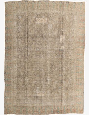 9' 7 x 12' 2 Hand Knotted Ultra Vintage Persian Wool Rug