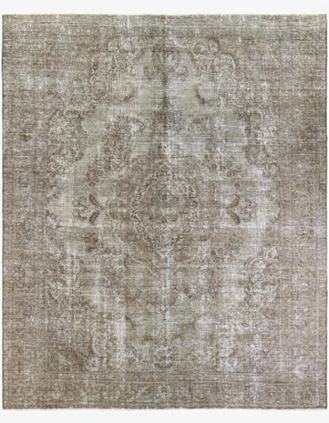 10' x 12' 4 Hand Knotted Ultra Vintage Persian Wool Rug