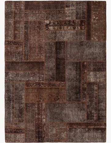 5' 8 x 8' Hand Knotted Ultra Vintage Persian Wool Rug