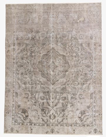 8' 10 x 12' Hand Knotted Ultra Vintage Persian Wool Rug