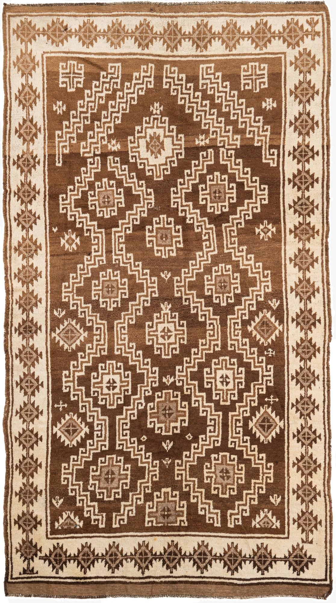 5' 6 x 9' 8  Hand Knotted Ultra Vintage Persian Wool Rug