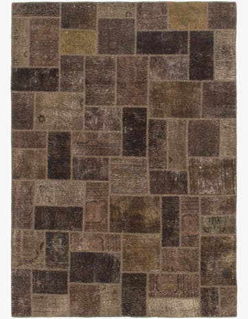 5' 10 x 8' 3 Hand Knotted Ultra Vintage Persian Wool Rug