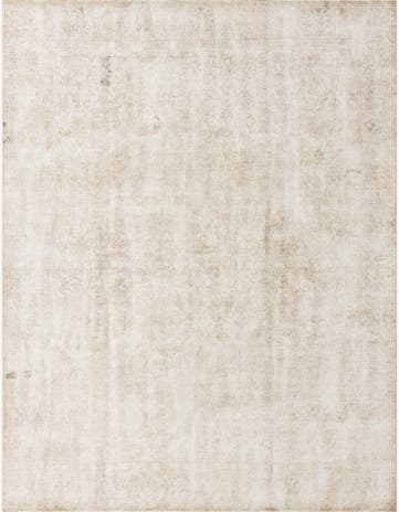 9' x 11' 8 Hand Knotted Ultra Vintage Persian Wool Rug