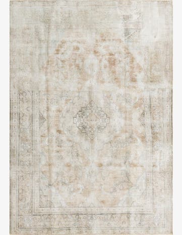 7' 9 x 11' Hand Knotted Ultra Vintage Persian Wool Rug