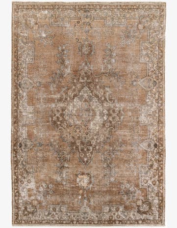 7' 9 x 11' 3 Hand Knotted Ultra Vintage Persian Wool Rug
