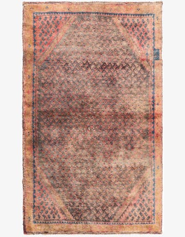 3' 4 x 5' 7 Hand Knotted Ultra Vintage Persian Wool Rug