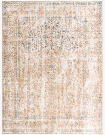 9' 3 x 12' 3 Hand Knotted Ultra Vintage Persian Wool Rug