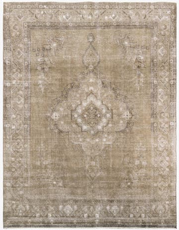 9' 9 x 12' 9 Hand Knotted Ultra Vintage Persian Wool Rug