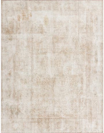 8' x 10' 5 Hand Knotted Ultra Vintage Persian Wool Rug