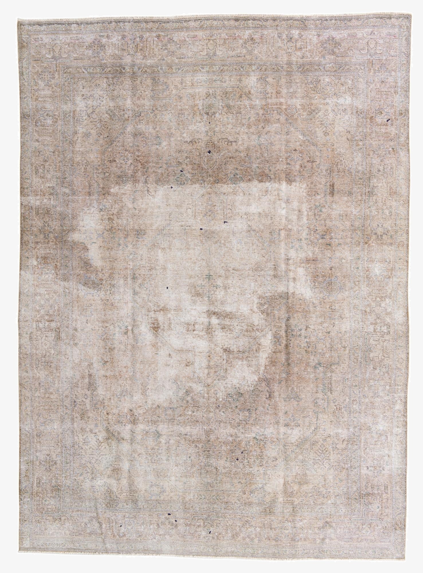 9' 4 x 12' 10  Hand Knotted Ultra Vintage Persian Wool Rug