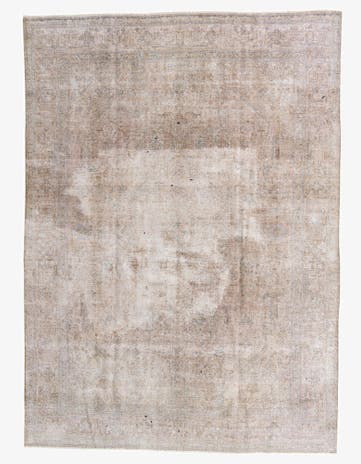 9' 4 x 12' 10 Hand Knotted Ultra Vintage Persian Wool Rug