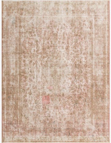 9' 7 x 12' 7 Hand Knotted Ultra Vintage Persian Wool Rug